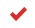 Red check icon